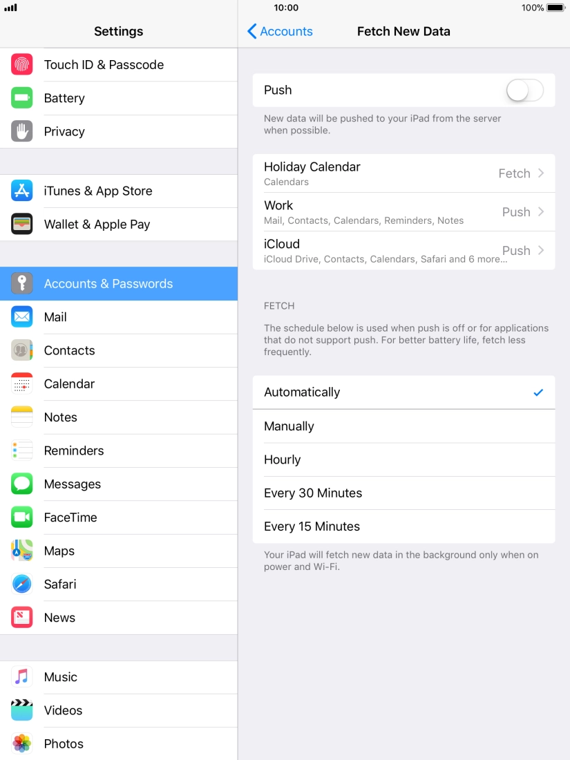 If you turn off the function, press the required setting.