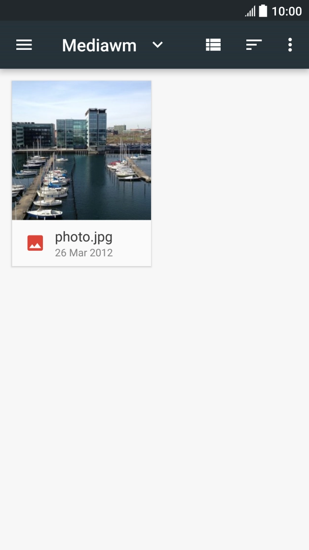 Press the required file.