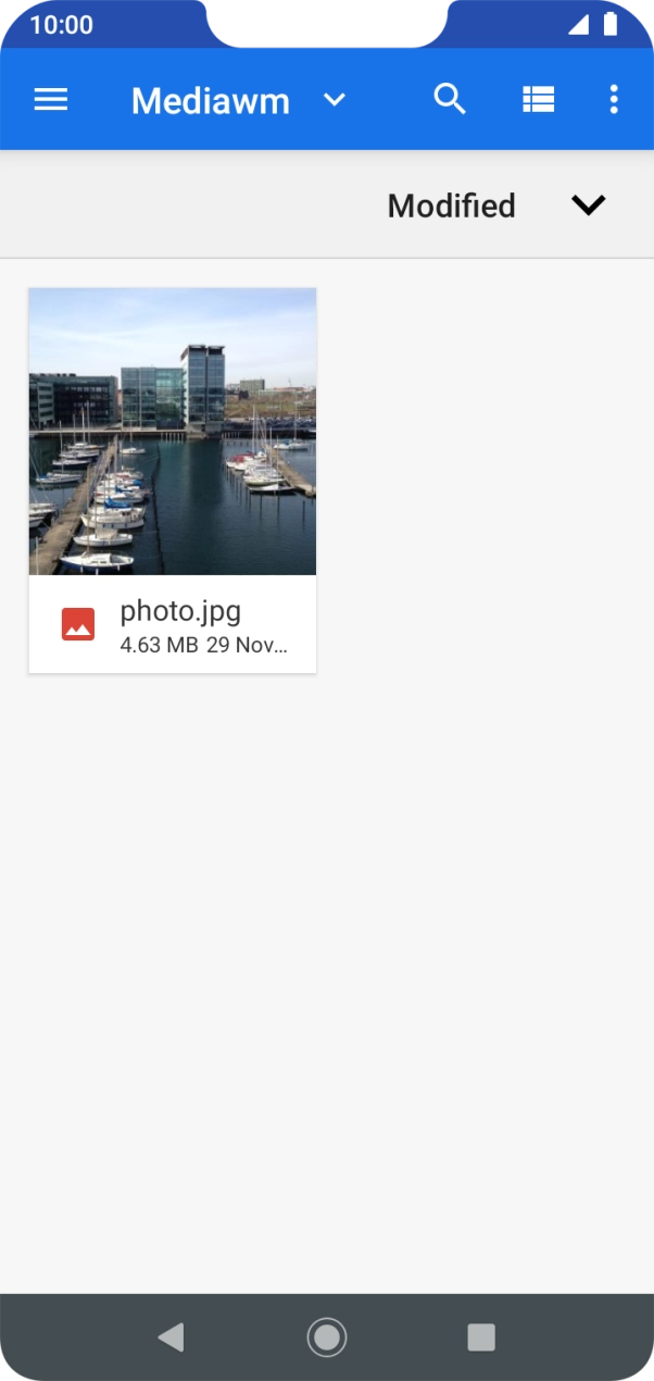 Press the required file. Press the required file.