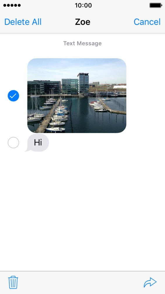 Press the forward icon.