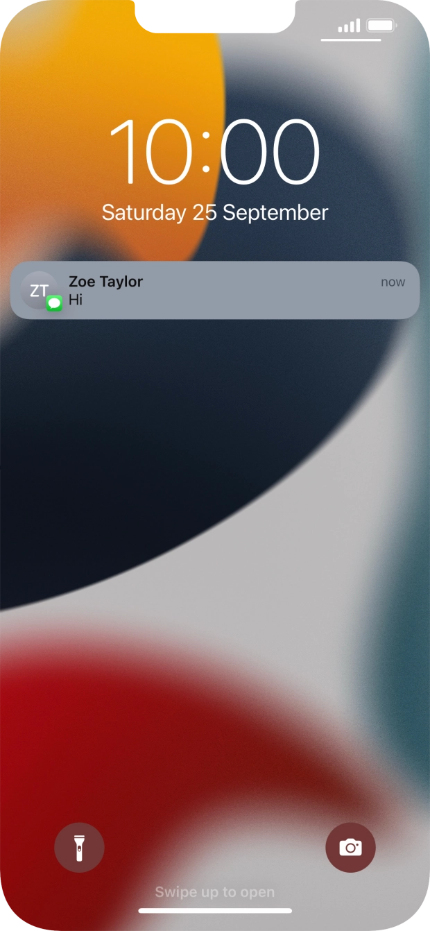 Press the required push notification and follow the instructions on the screen to use the selected function.
