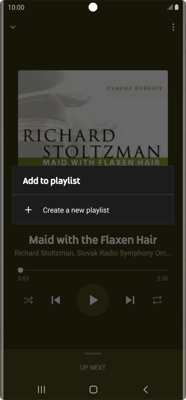 Press Create a new playlist.
