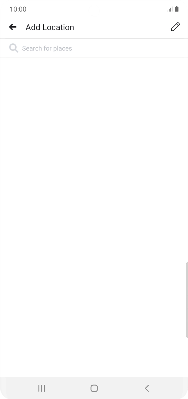 Press the search field and key in the required search word.
