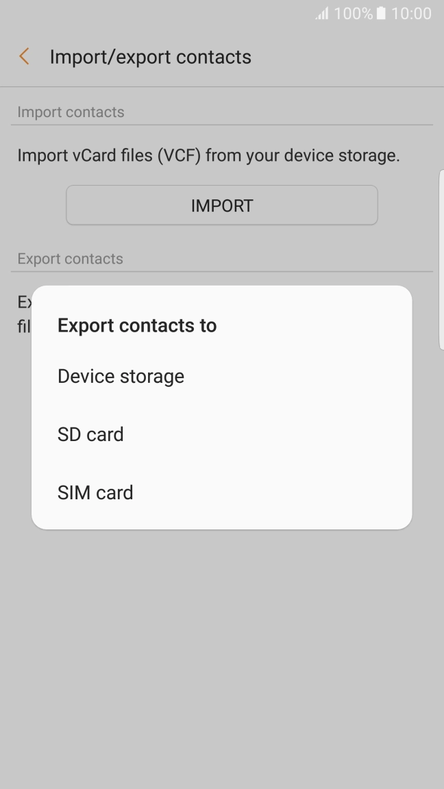 Press SIM card. Press SIM card.