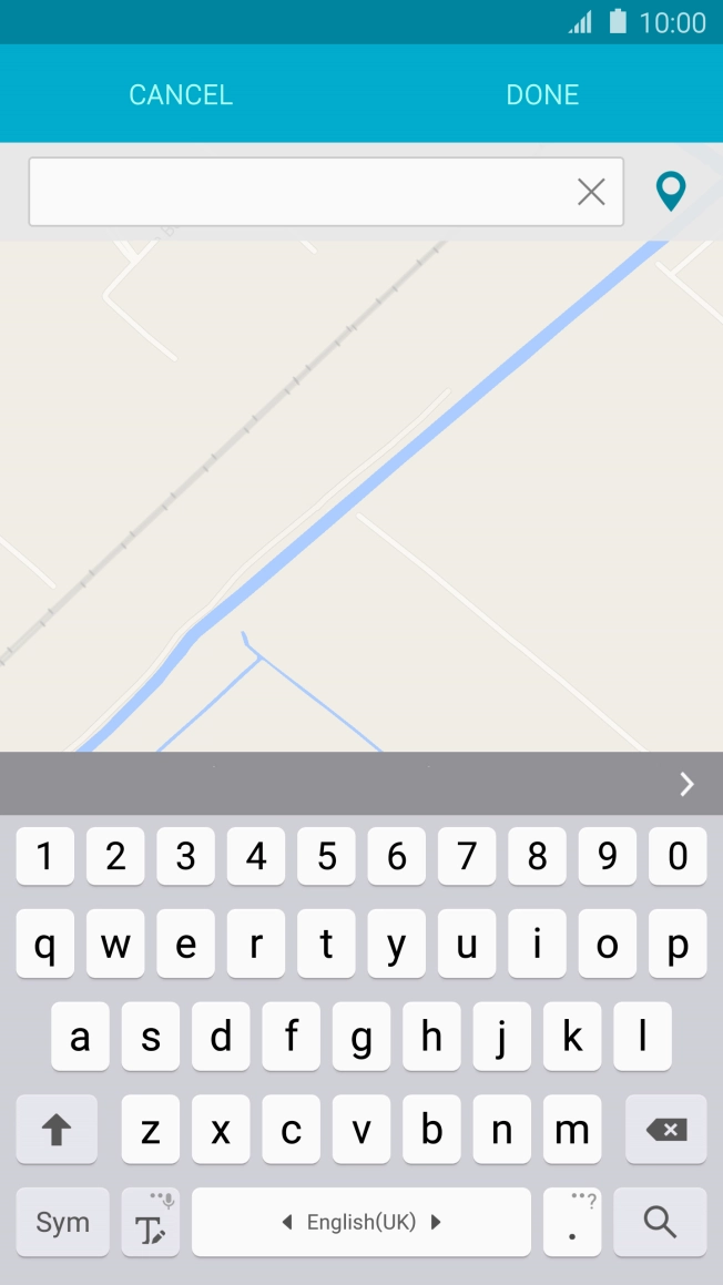 Press the search icon. Press the search icon.