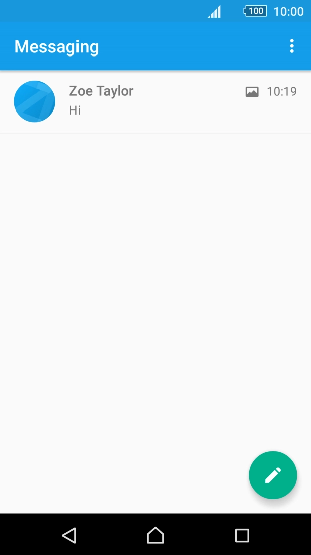 Press the required sender.