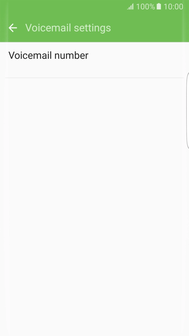 Press Voicemail number.