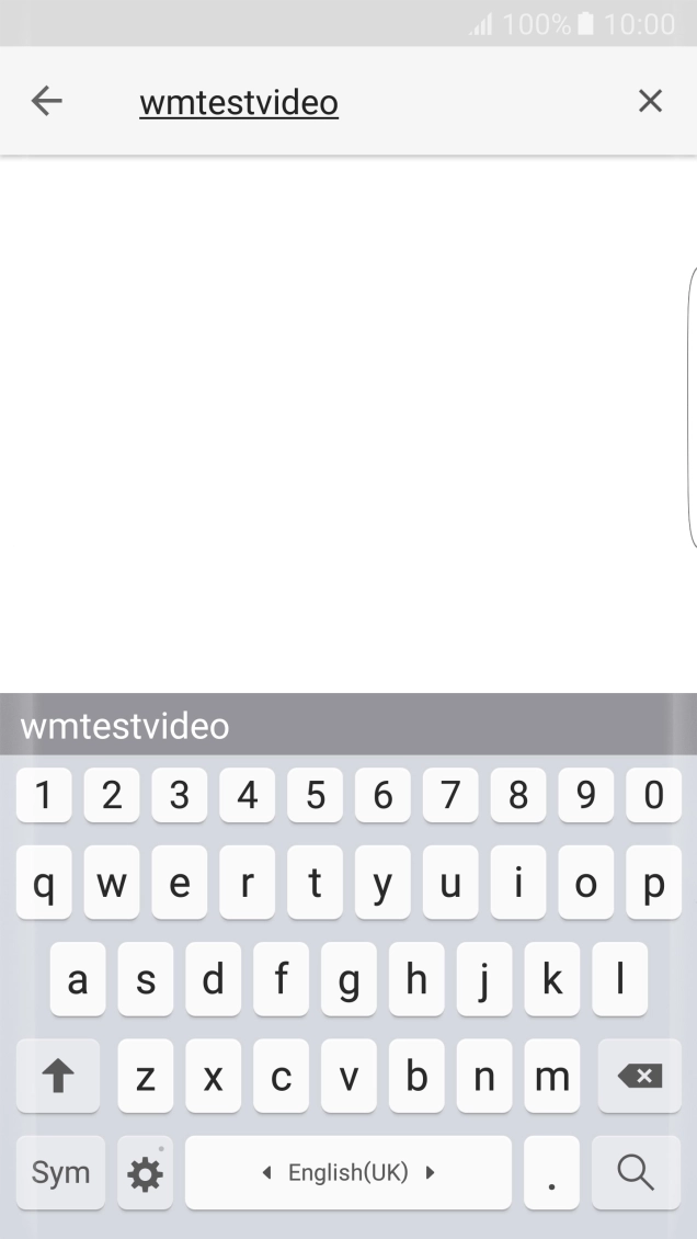 Key in the required search word and press the search icon.