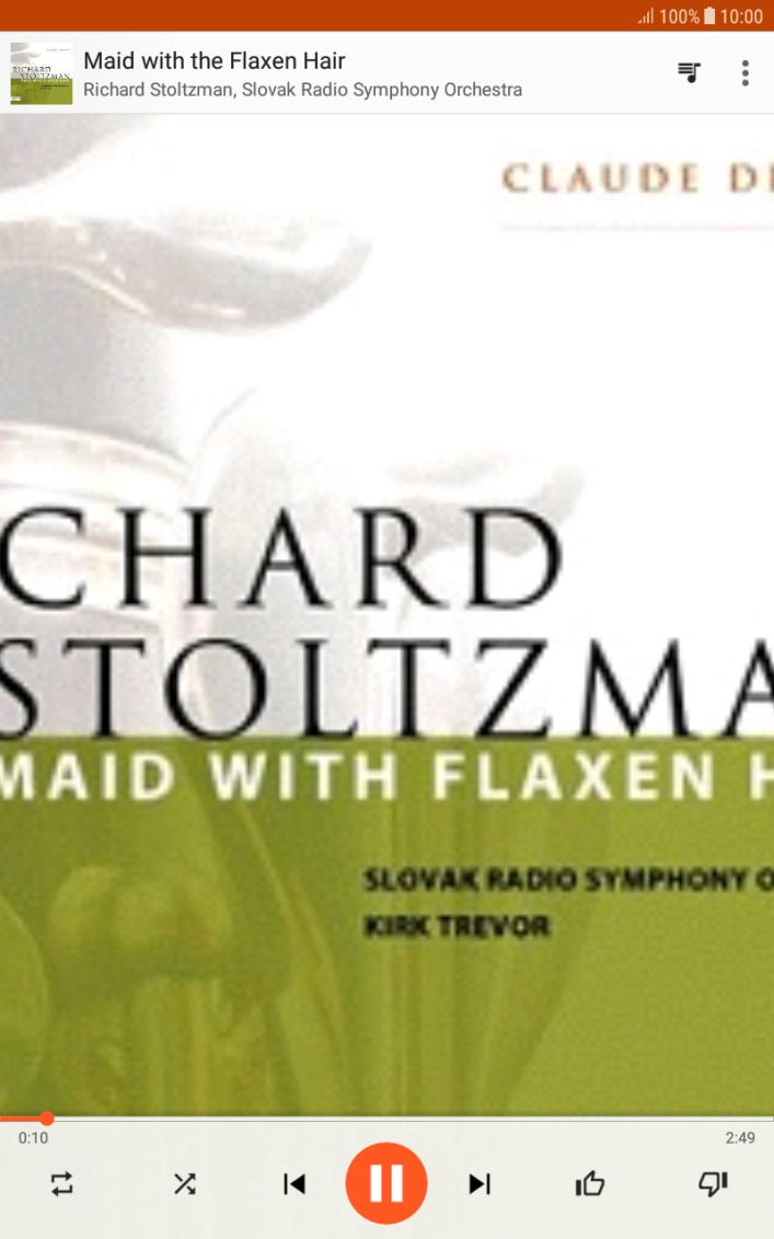 Press arrow right to go to the next audio file.