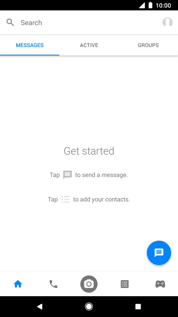 Press the new message icon.