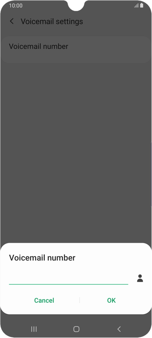 Key in +61101 and press OK.