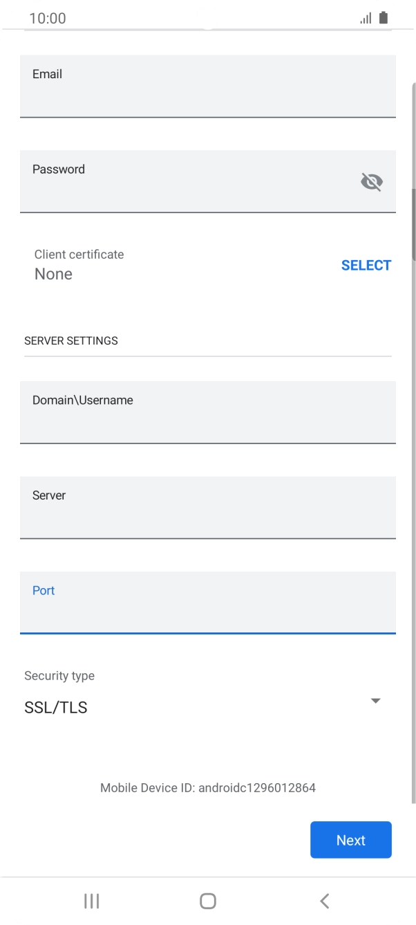 Press the drop down list below 