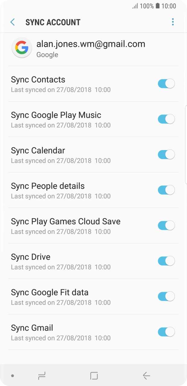 Press the Home key to return to the home screen.