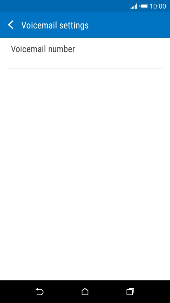 Press Voicemail number.