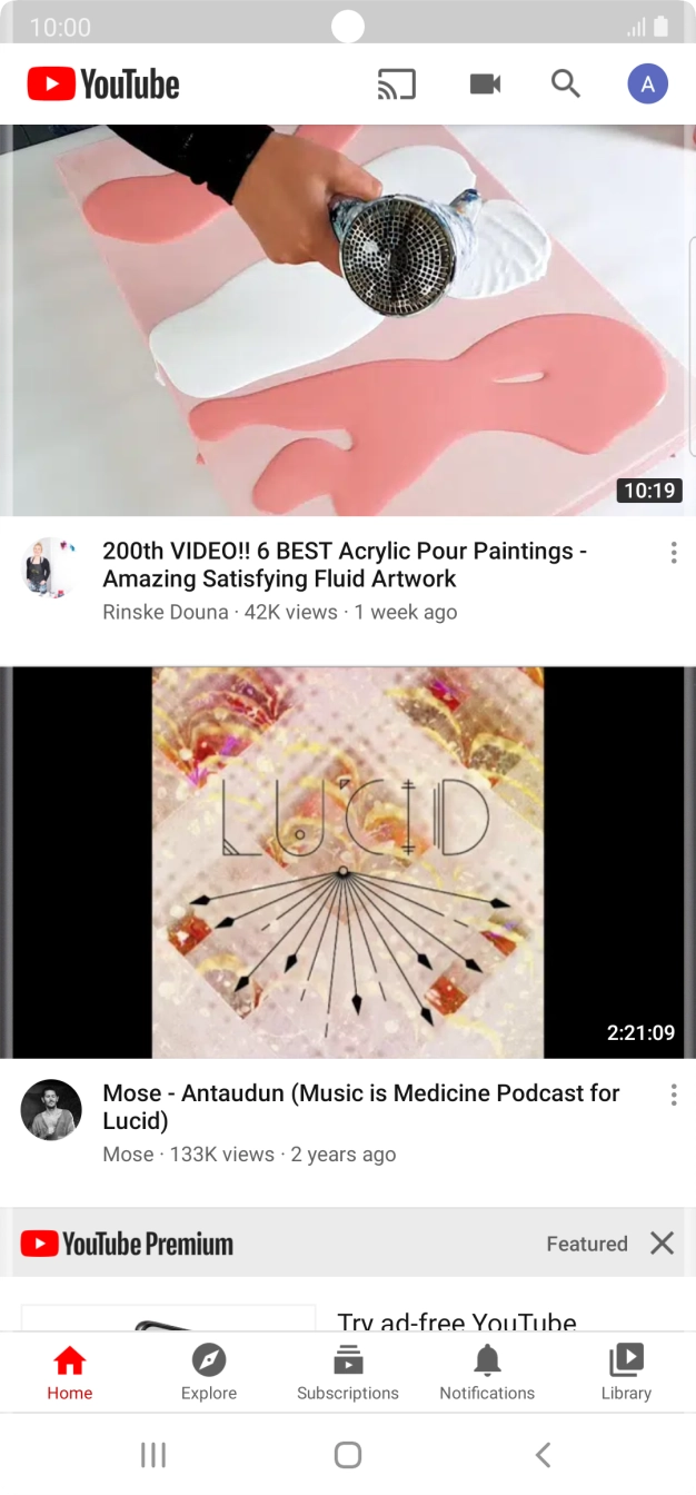 Press the upload icon.