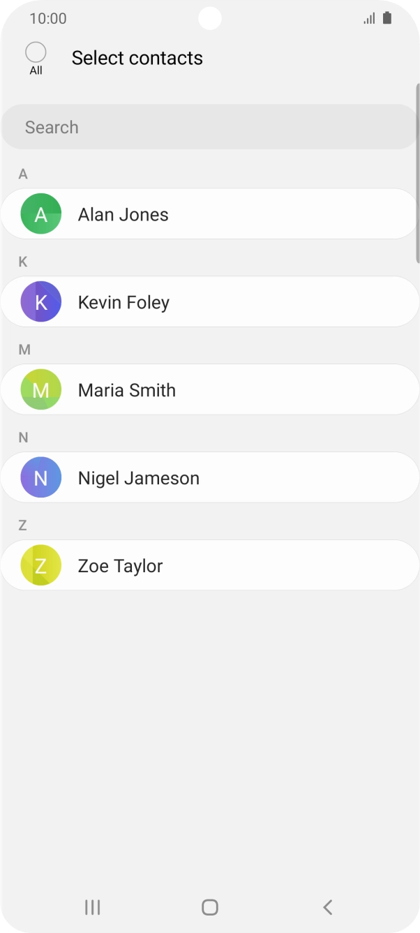 Press the field above 