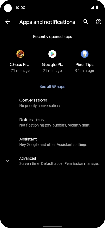 Press See all apps. Press See all apps.