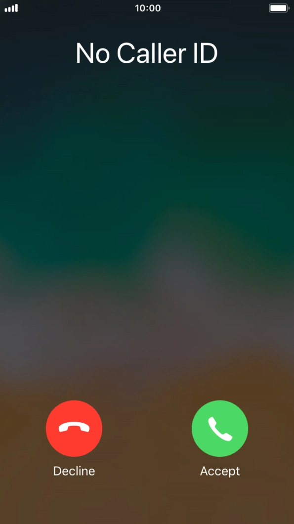 If the screen lock is turned off, press Accept.