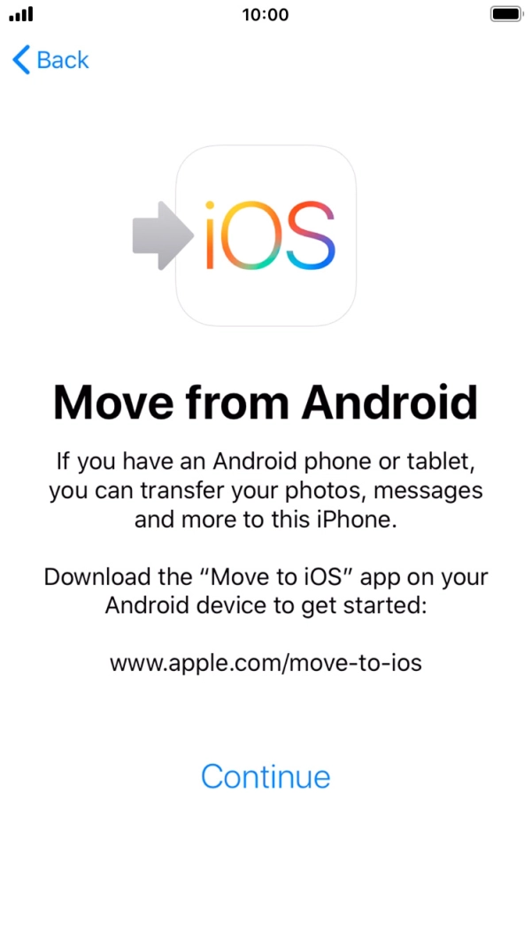 To transfer content to your phone, you need to install the app 