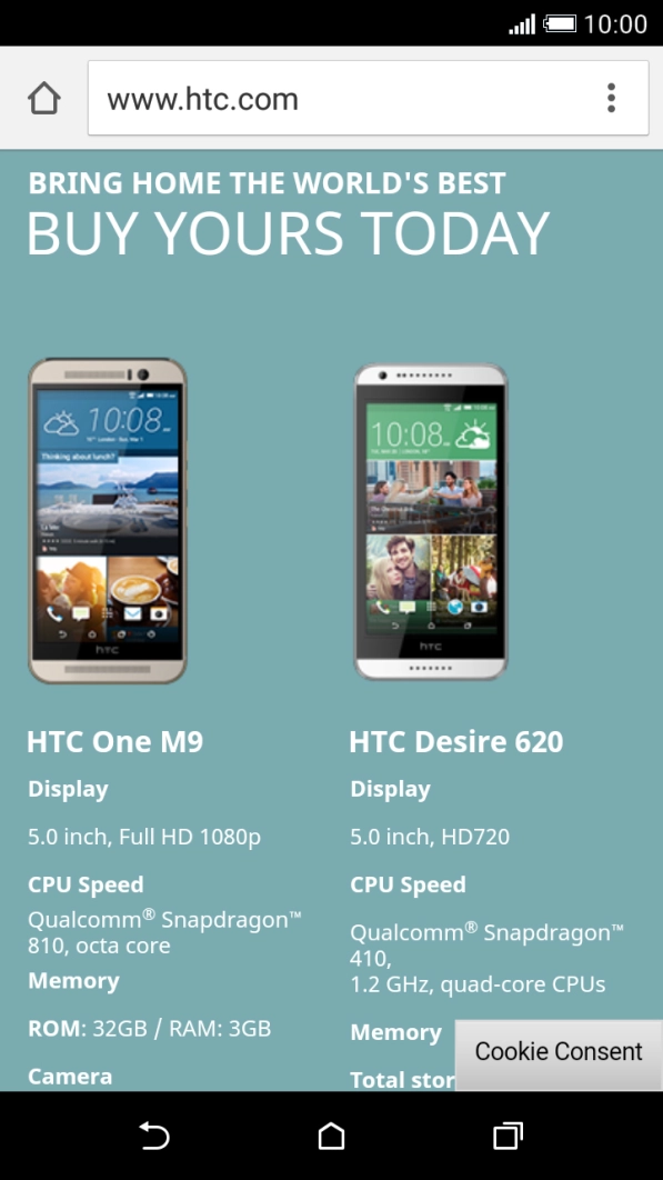 Press the address bar.