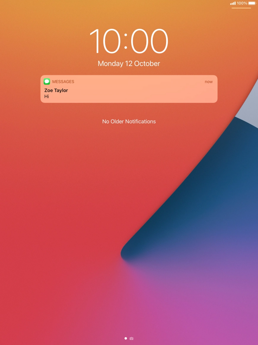 Press the required push notification and follow the instructions on the screen to use the selected function.