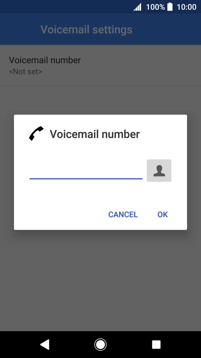 Key in +61101 and press OK.