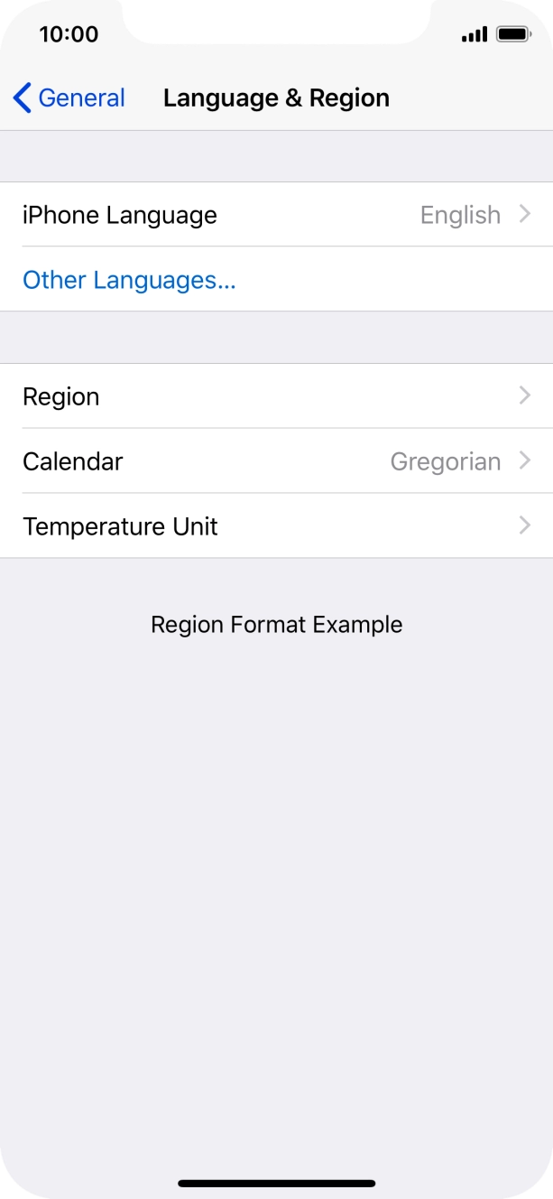 Press iPhone Language.