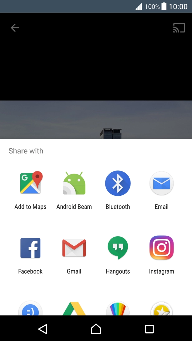 Slide your finger upwards on the screen.