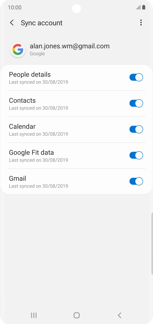 Press the Home key to return to the home screen.