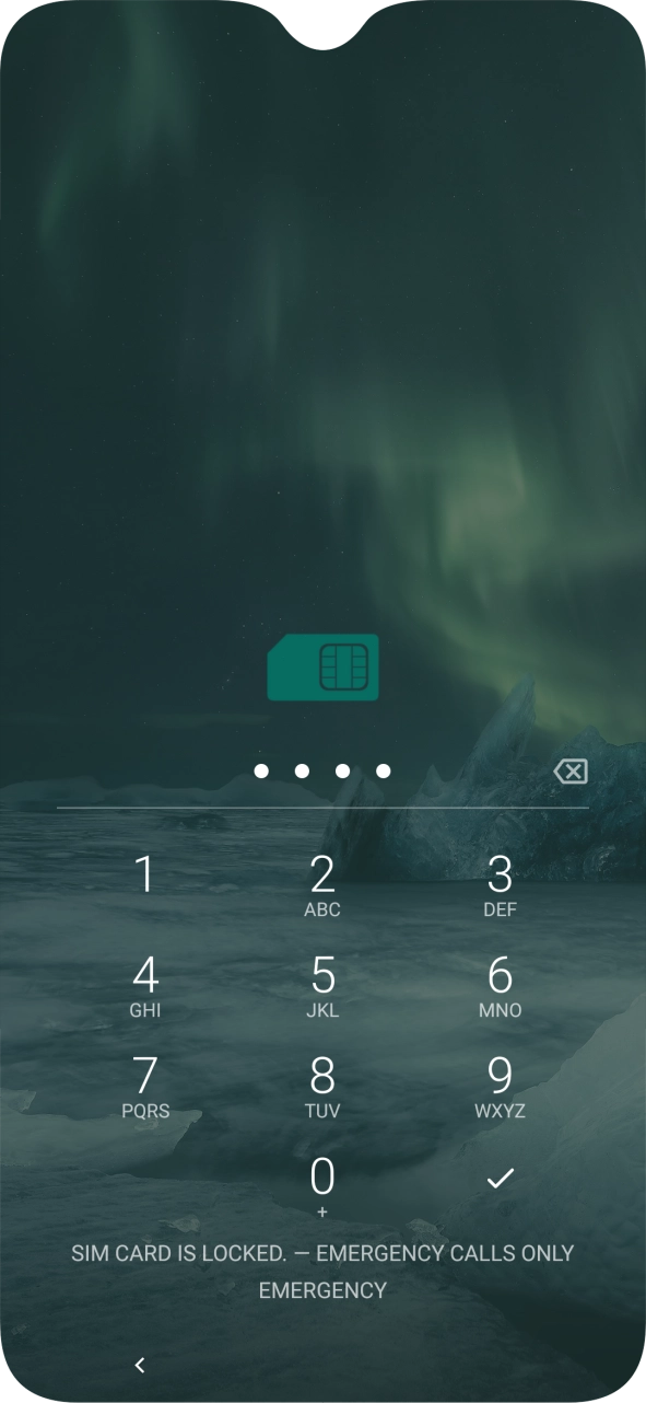 If you're asked to key in your PIN, do so and press the confirm icon.