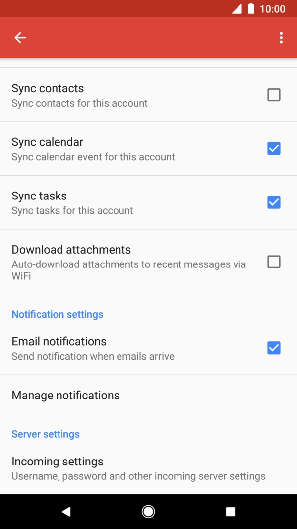 Press the field next to 