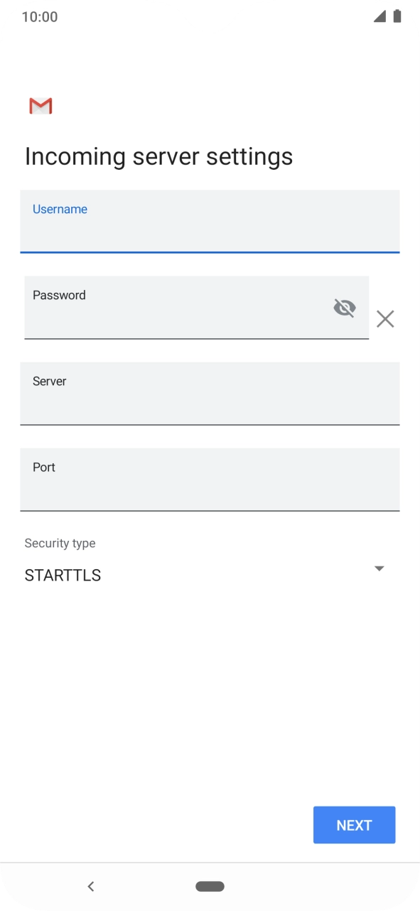 Press the field below 