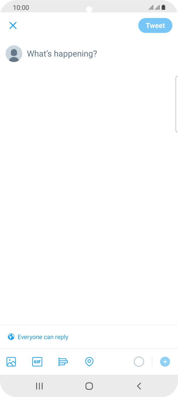 Press the text input field.