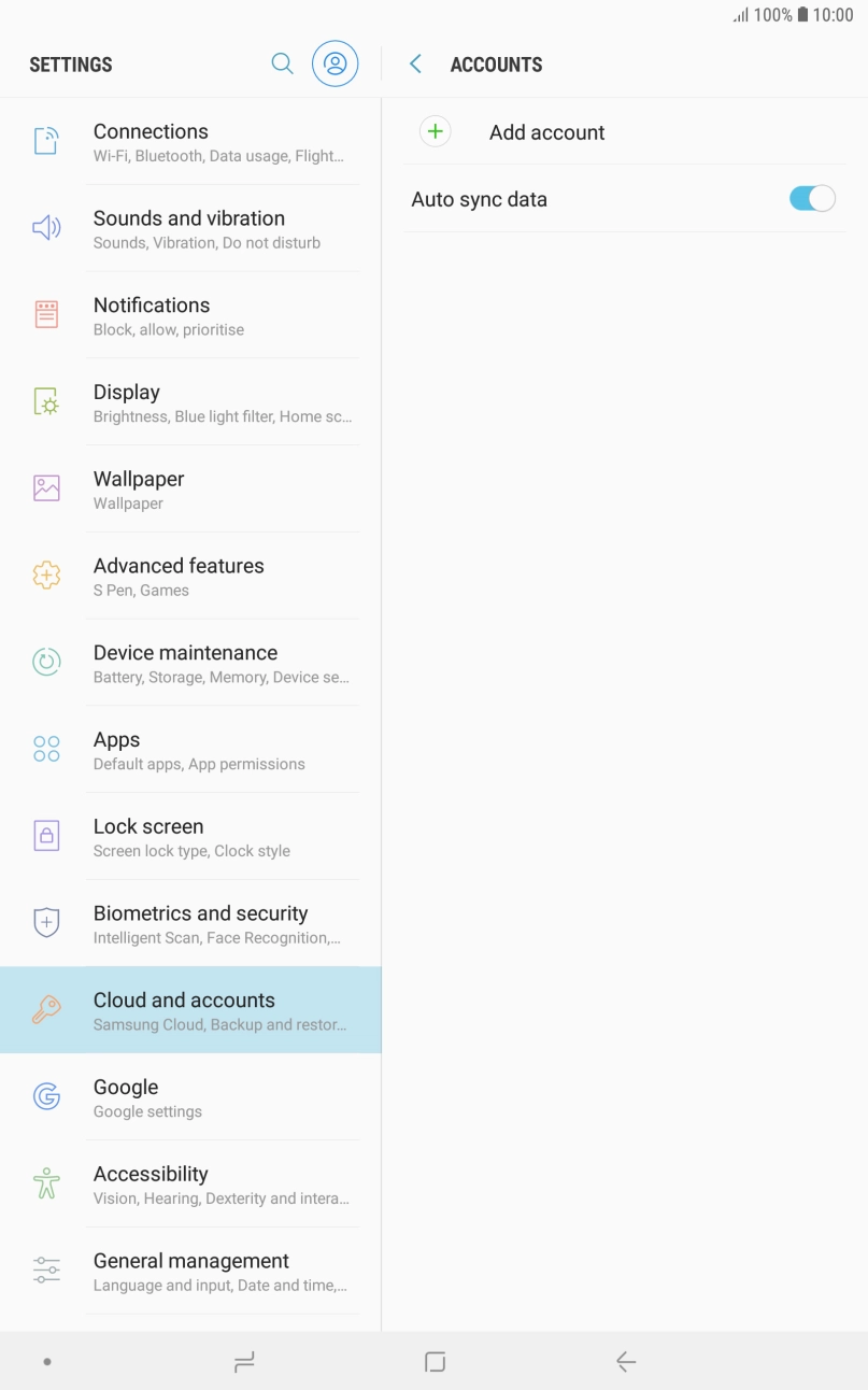 Press Add account. Press Add account.