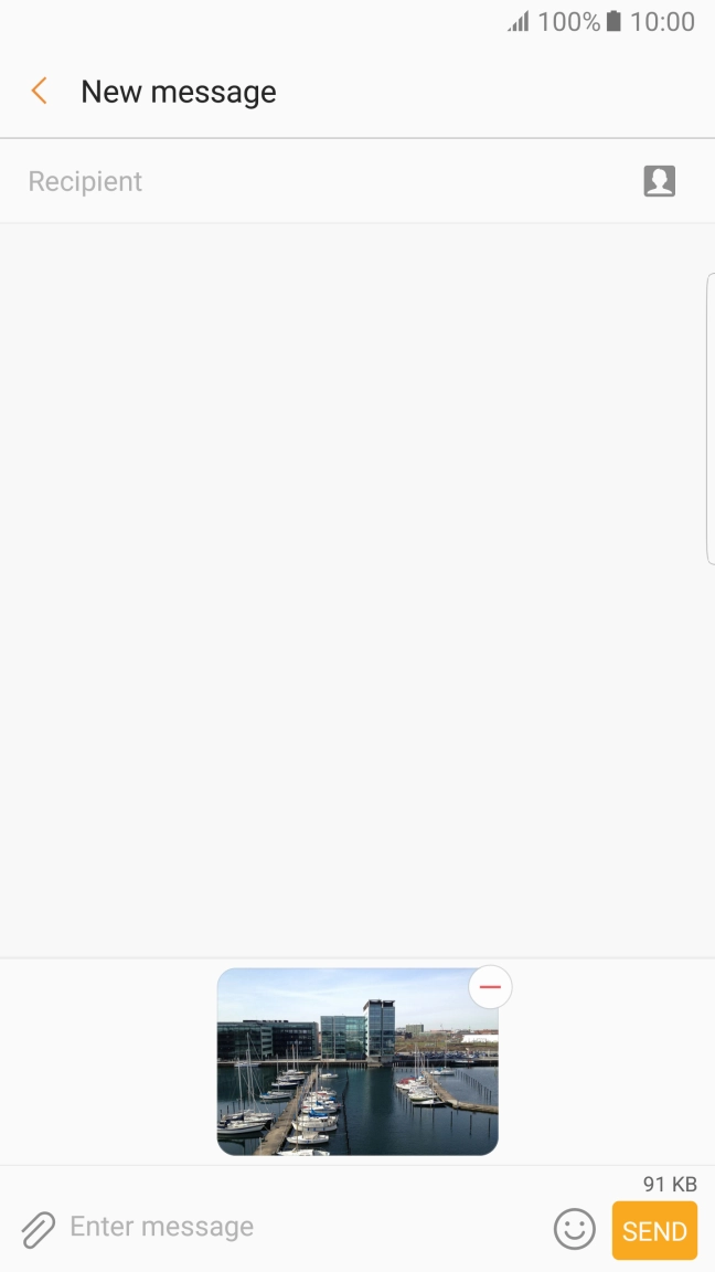 Press Recipient and key in the first letters of the recipient's name.
