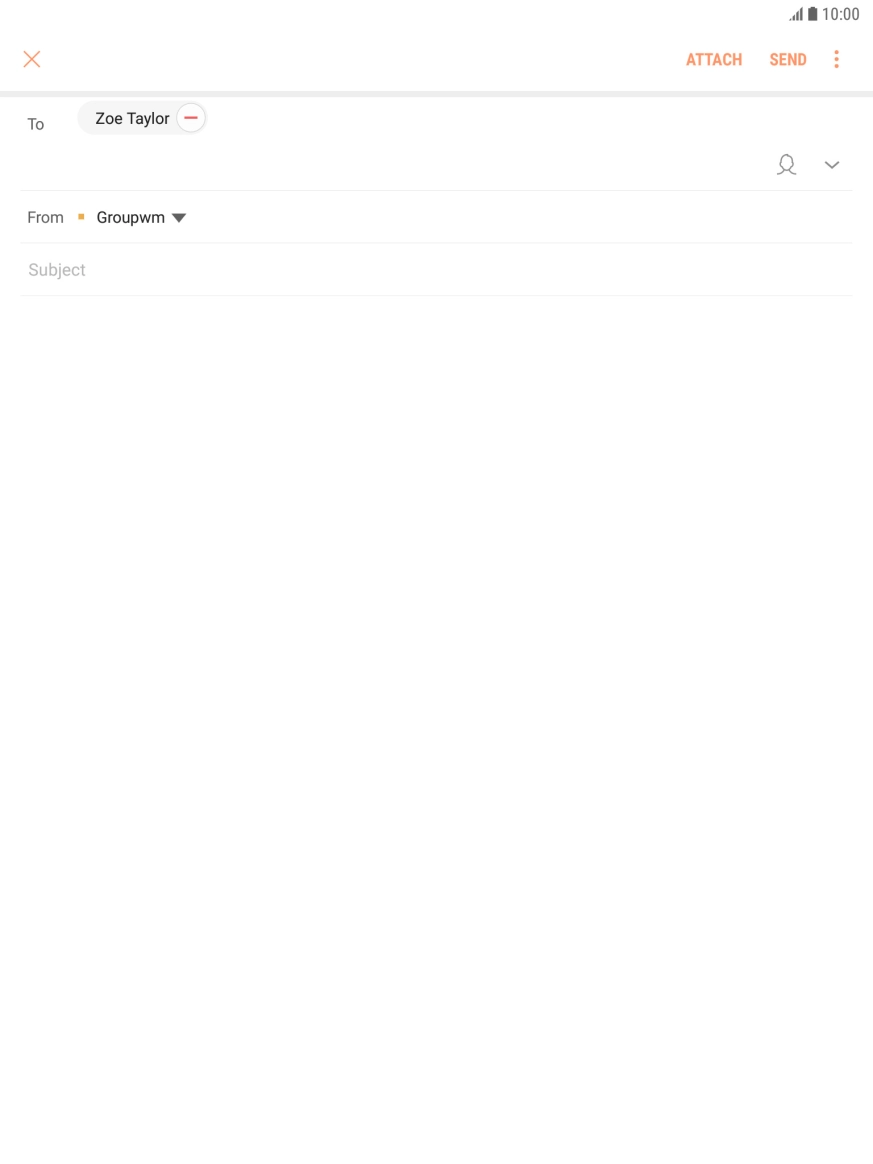 Press Subject and key in the required subject.