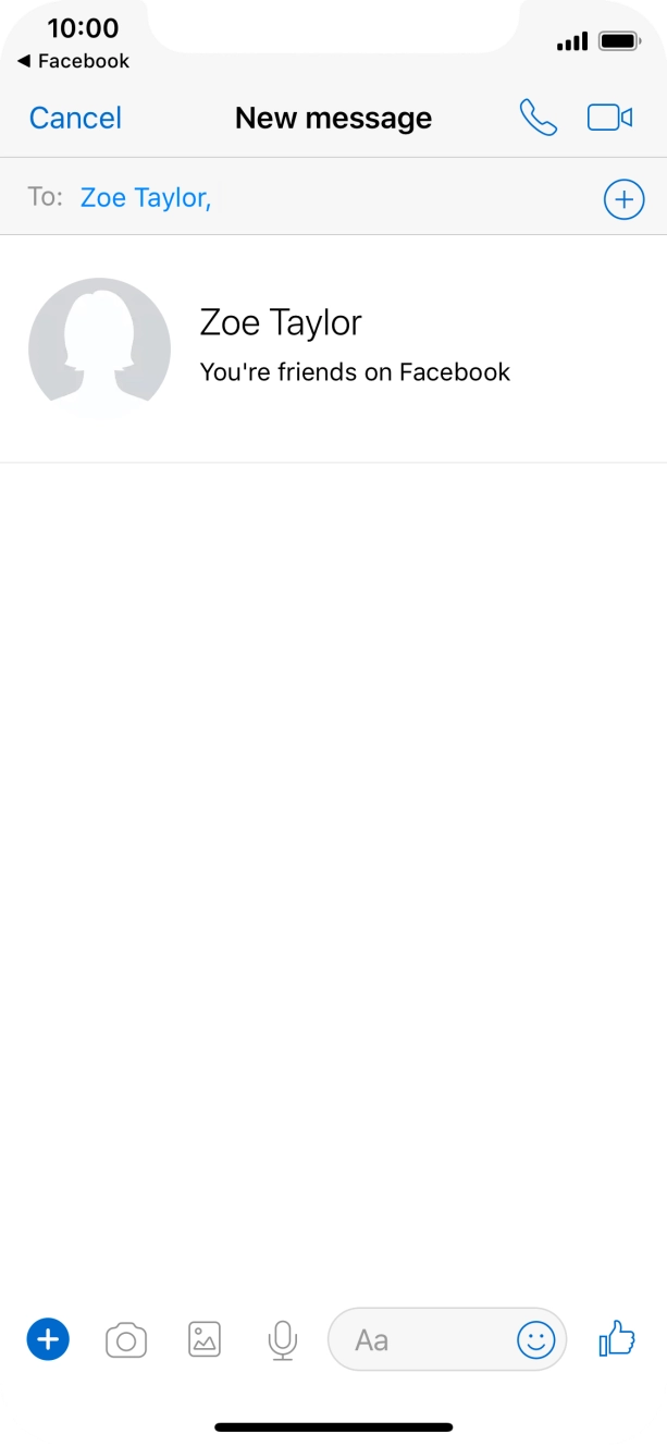 Press the text input field.