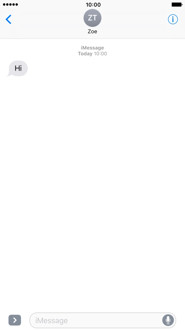 Press the Home key to return to the home screen.