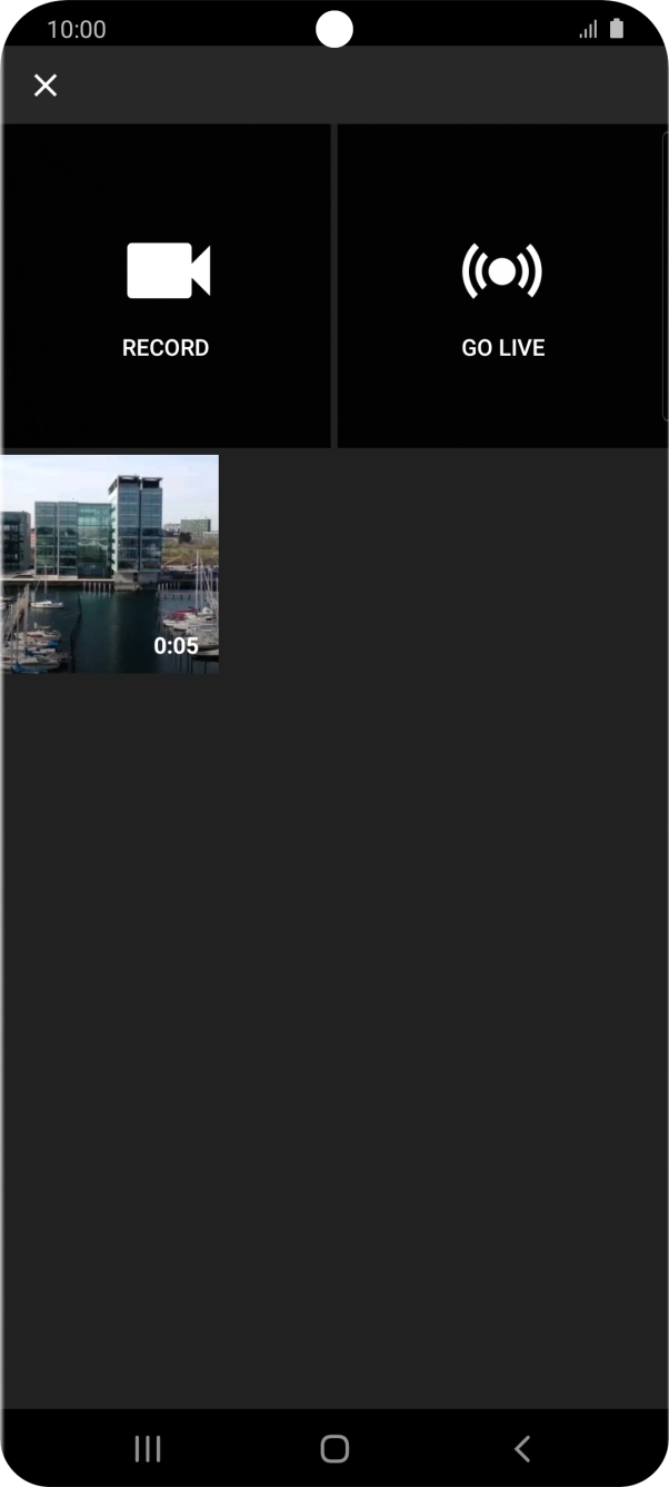 Press the required video clip.