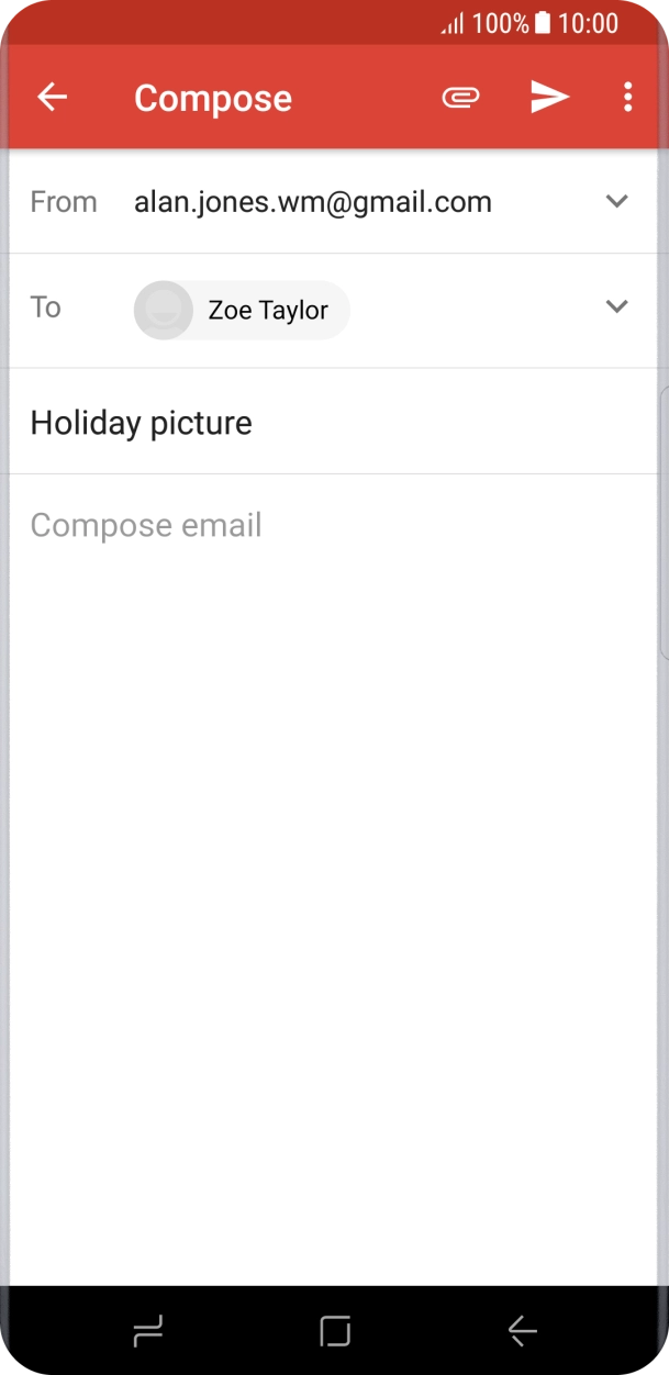 Press the text input field.