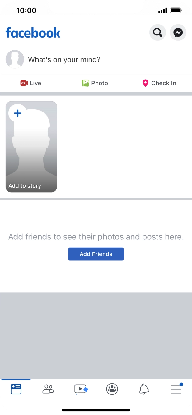 Press the text input field.