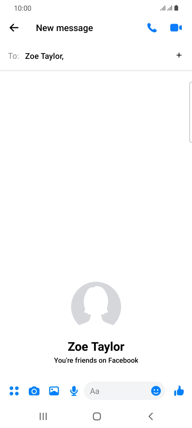 Press the text input field.