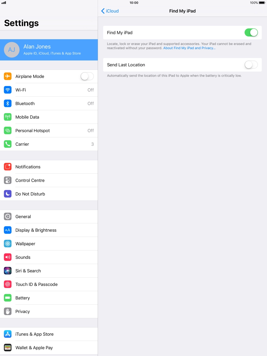 Press the indicator next to Press the indicator next to