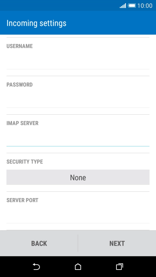 Press the field below 
