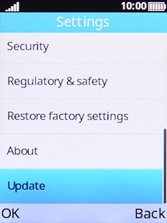 Select Update. If a new software version is available, it's displayed. Follow the instructions on the screen to update the phone software. Select Update. If a new software version is available, it's displayed. Follow the instructions on the screen to update the phone software.
