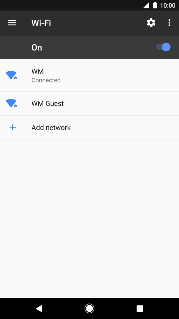 Press the Home key to return to the home screen.