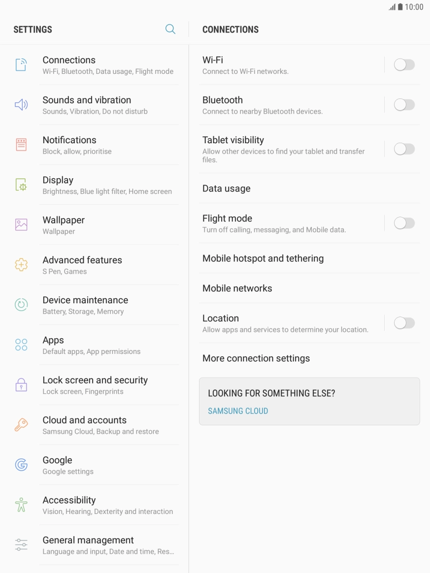 Press Lock screen and security.