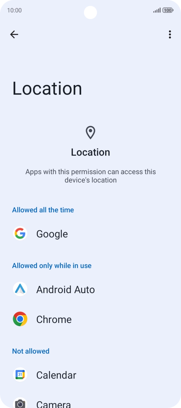Press the required app.