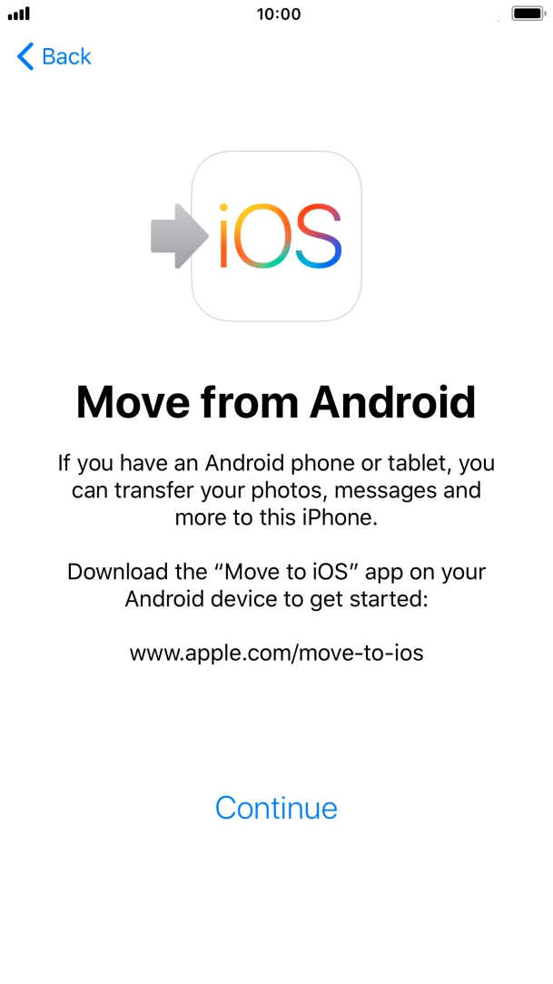 To transfer content to your phone, you need to install the app 