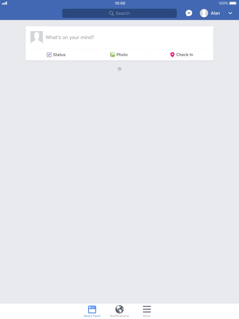 Press the text input field. Press the text input field.